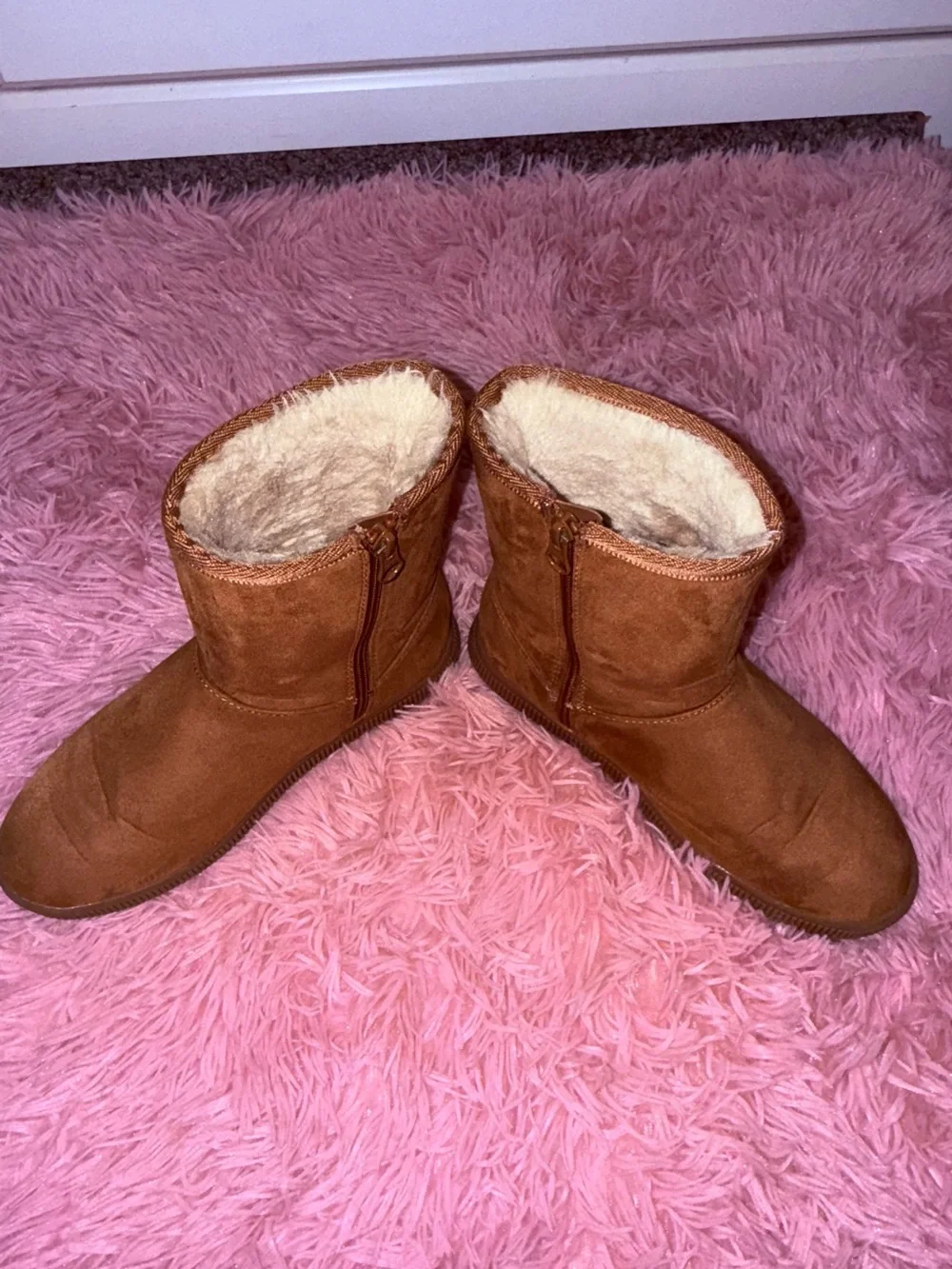 Target Kids Faux-Suede Shearling Boot - Brown
